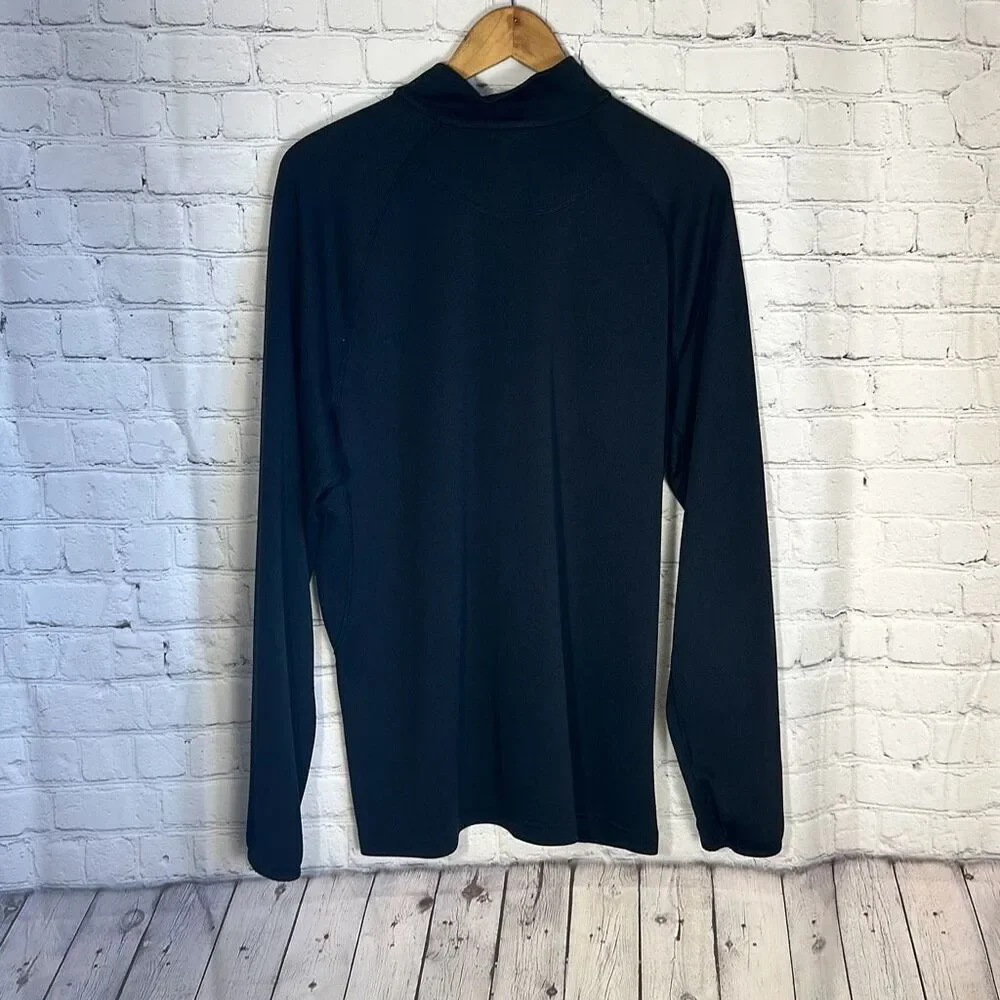 North Face Men’s Black Half Zip Track Jacket size‎ XL Thumbholes SNAGS